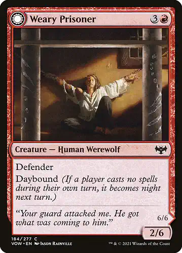Weary Prisoner - vow Spoiler