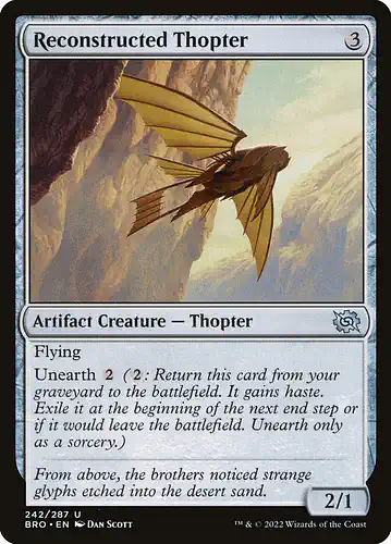 Reconstructed Thopter - bro Spoiler