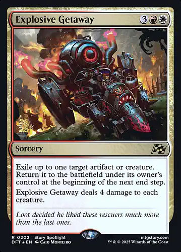 Explosive Getaway - dft Spoiler