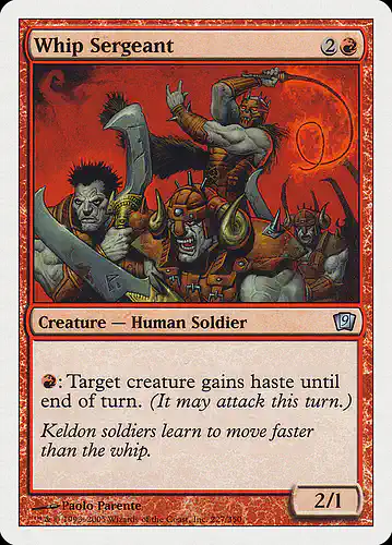 Whip Sergeant - 9ed Spoiler