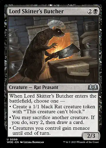 Lord Skitter's Butcher - woe Spoiler
