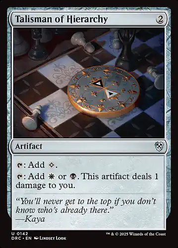 Talisman of Hierarchy - drc Spoiler