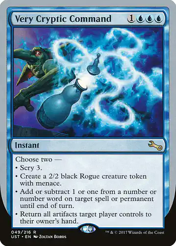 Very Cryptic Command - ust Spoiler