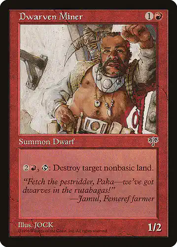 Dwarven Miner - mir Spoiler
