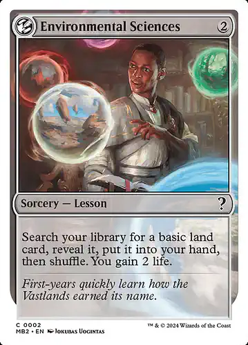 Environmental Sciences - mb2 Spoiler