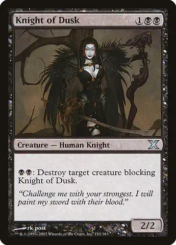 Knight of Dusk - 10e Spoiler