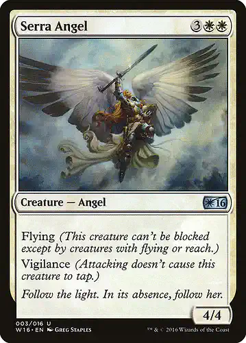 Serra Angel - w16 Spoiler