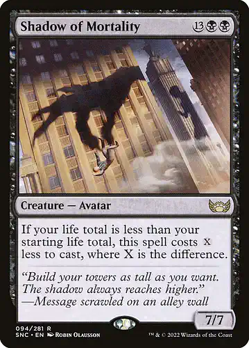 Shadow of Mortality - snc Spoiler