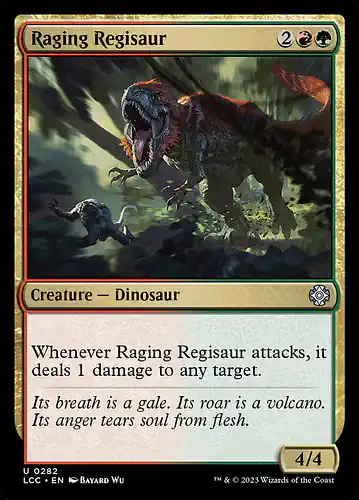 Raging Regisaur - lcc Spoiler