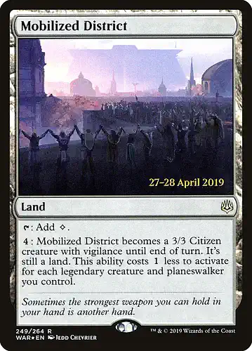 Mobilized District - war Spoiler
