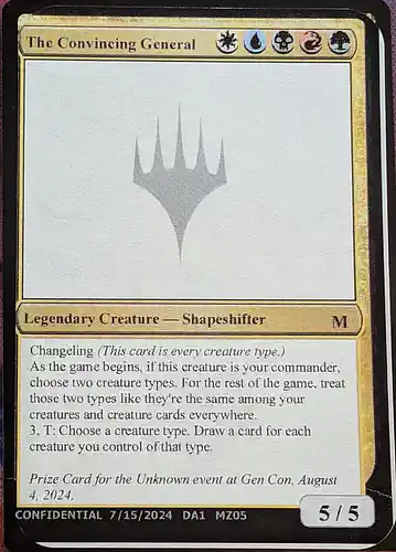 The Convincing General - unk Spoiler