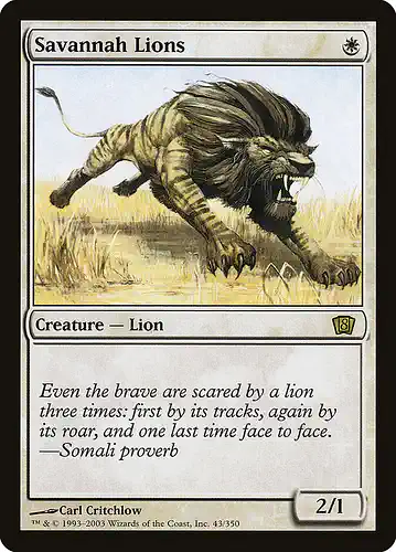 Savannah Lions - 8ed Spoiler