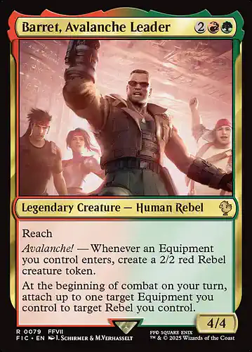 Barret, Avalanche Leader - fic Spoiler