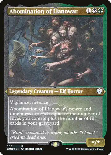 Abomination of Llanowar - cmr Spoiler