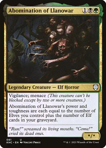 Abomination of Llanowar - khc Spoiler