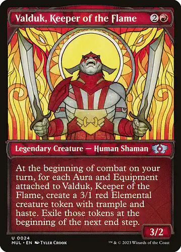 Valduk, Keeper of the Flame - mul Spoiler