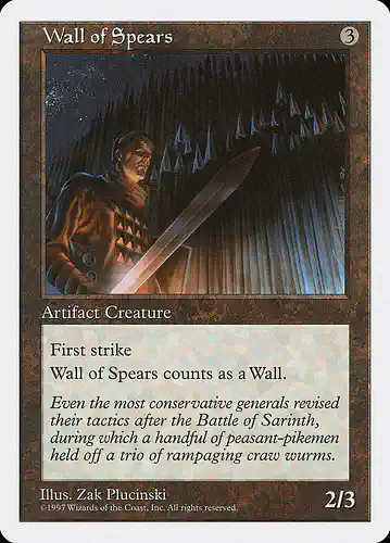 Wall of Spears - 5ed Spoiler