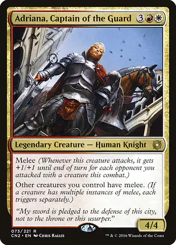 Adriana, Captain of the Guard - cn2 Spoiler