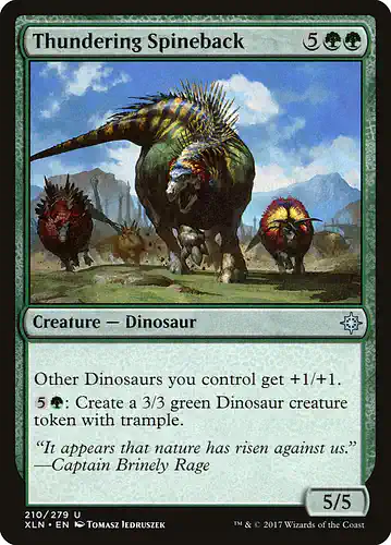 Thundering Spineback - xln Spoiler