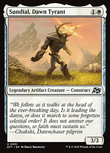 Sundial, Dawn Tyrant - dft Spoiler