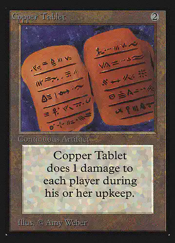 Copper Tablet - cei Spoiler