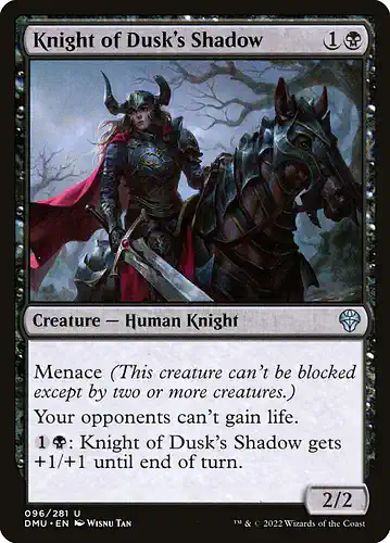 Knight of Dusk's Shadow - dmu Spoiler