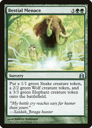 Bestial Menace - cmd Spoiler