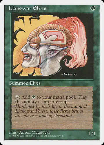 Llanowar Elves - 4ed Spoiler