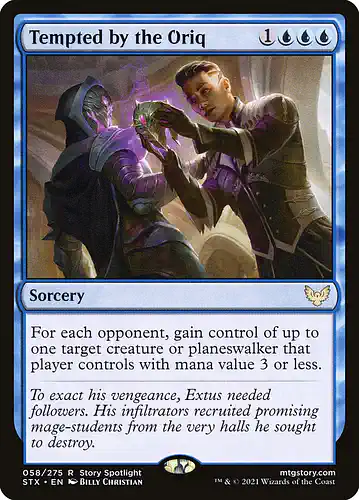 Tempted by the Oriq - stx Spoiler