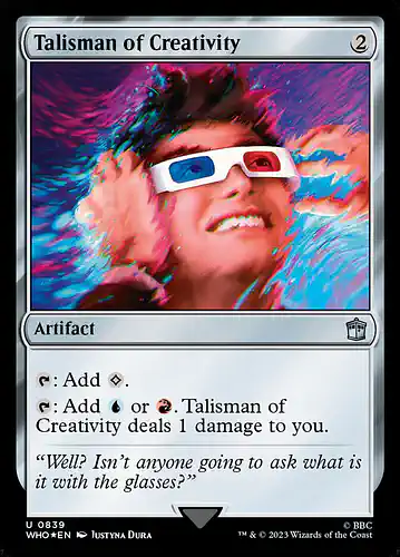 Talisman of Creativity - who Spoiler