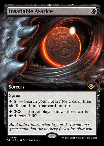 Insatiable Avarice - otj Spoiler