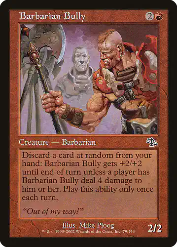 Barbarian Bully - jud Spoiler