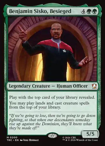 Benjamin Sisko, Besieged - trc Spoiler