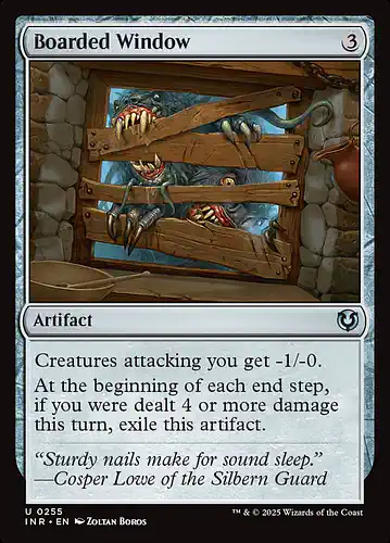 Boarded Window - inr Spoiler