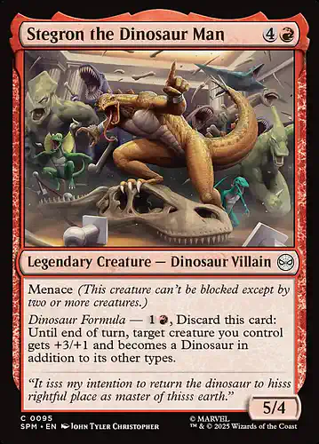 Stegron the Dinosaur Man - spm Spoiler