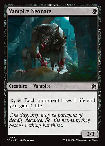 Vampire Neonate - fdn Spoiler