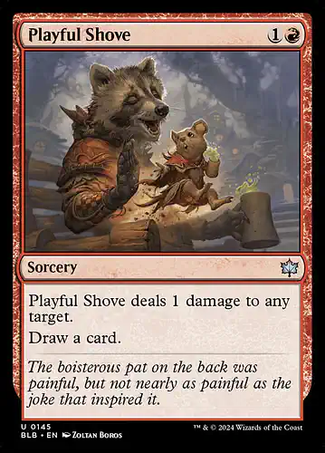 Playful Shove - blb Spoiler
