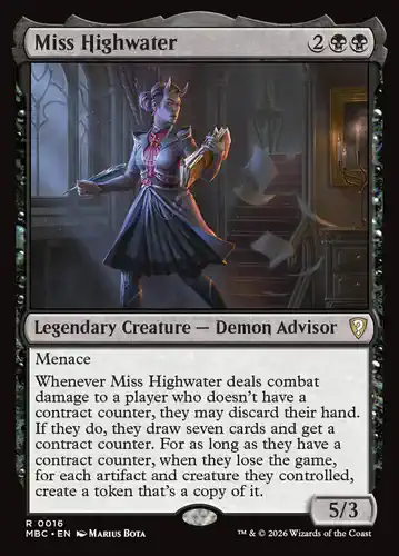Miss Highwater - mbc Spoiler