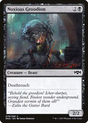 Noxious Groodion - rna Spoiler