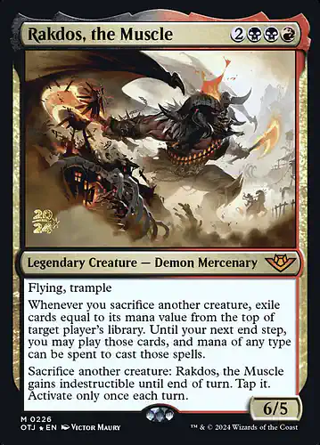 Rakdos, the Muscle - otj Spoiler