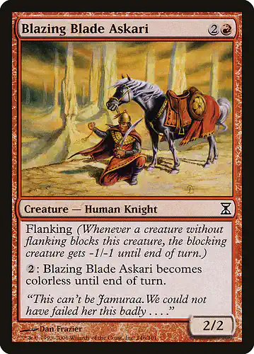 Blazing Blade Askari - tsp Spoiler