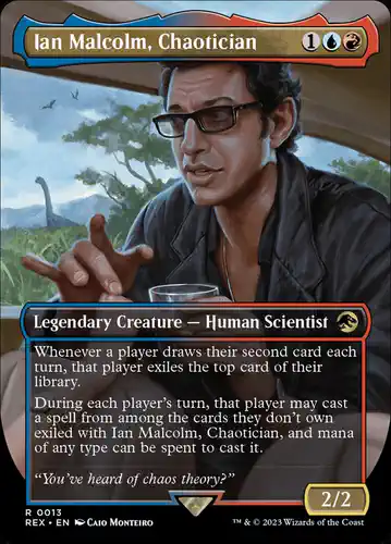 Ian Malcolm, Chaotician - rex Spoiler