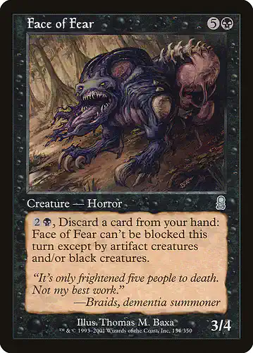 Face of Fear - ody Spoiler