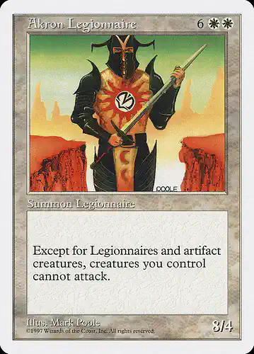 Akron Legionnaire - 5ed Spoiler