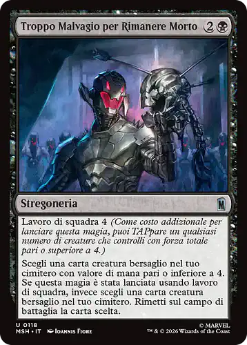 Too Evil to Stay Dead - msh Spoiler