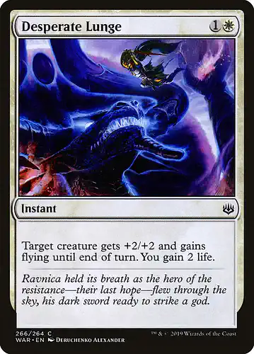 Desperate Lunge - war Spoiler