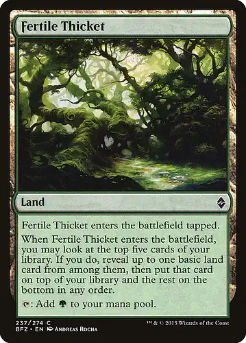 Fertile Thicket - bfz Spoiler