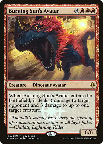 Burning Sun's Avatar - xln Spoiler