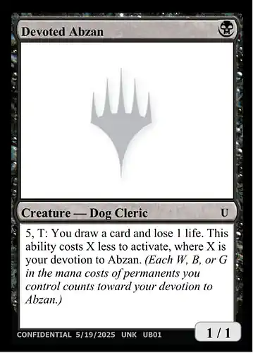 Devoted Abzan - unk Spoiler