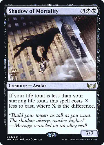 Shadow of Mortality - snc Spoiler